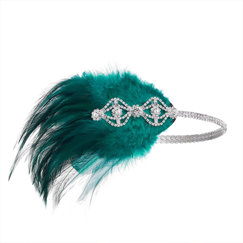 Stonefans Green Flapper Headba - Women'S Fashion Of The 1920S recensione e prezzo