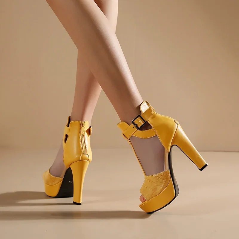 Yellow Platform Sandals Women  - Women'S Fashion Boots recensione e prezzo