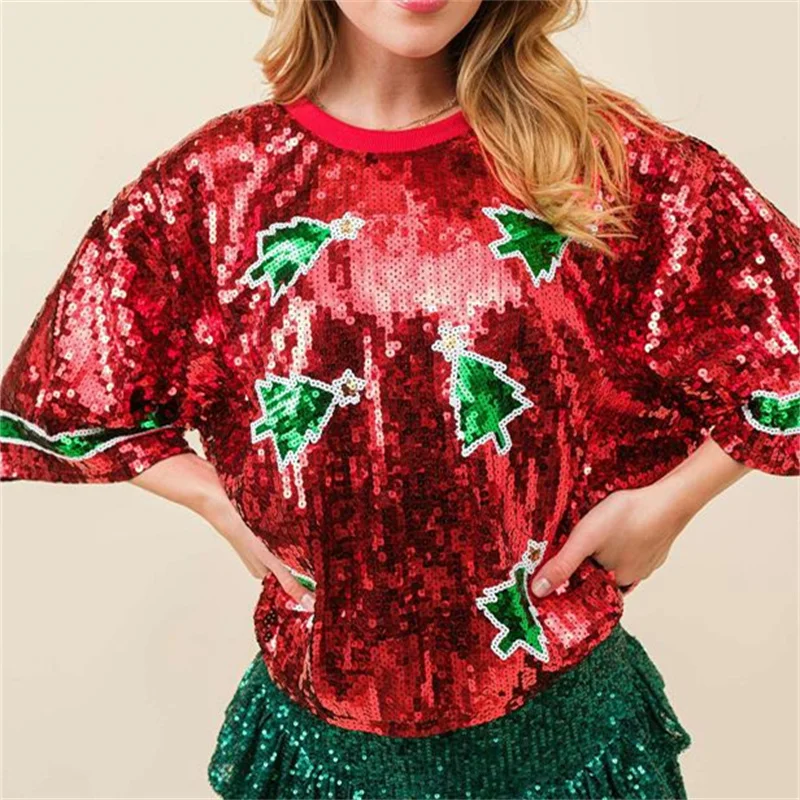 Womens Summer Fashion Sequins  - Women'S Fashion Rugby Top recensione e prezzo
