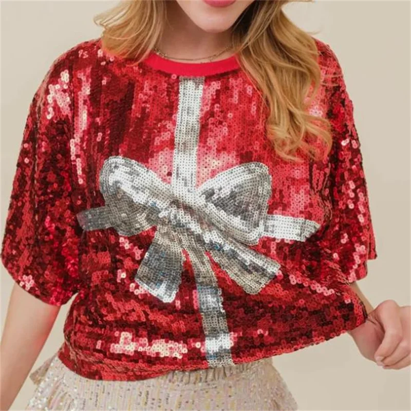Womens Summer Fashion Sequins  - Women'S Fashion Rugby Top recensione e prezzo