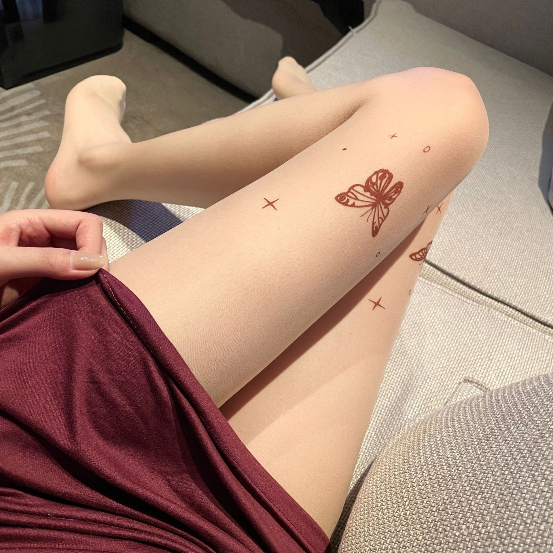 New Butterfly Printed Skin Ton - Women Fashion Images recensione e prezzo