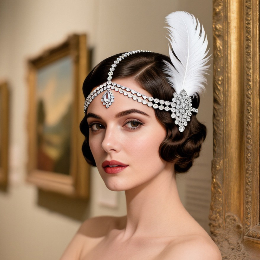 Vintage 1920s White Feather He - Women'S Fashion Of The 1920S recensione e prezzo